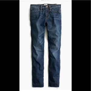 J.Crew Vintage Straight Jean w/ cut hem petite 25